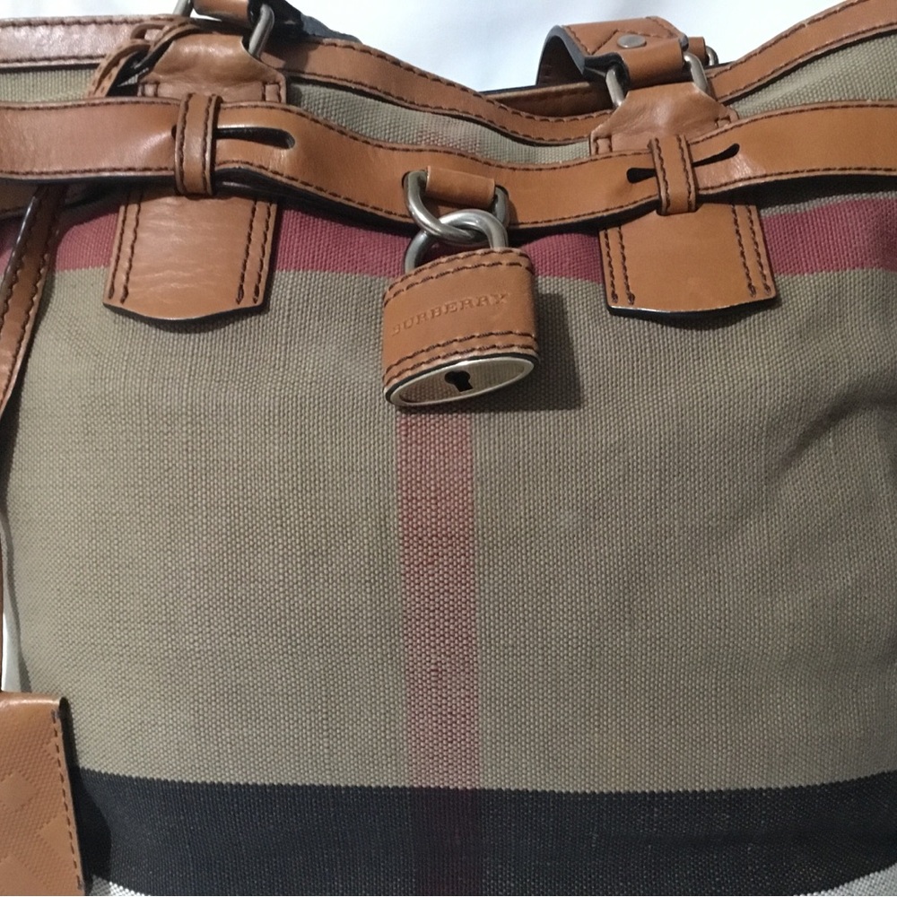 Authentic BURBERRY Canvas Tote Brown Bag (No strap) - Picture 16 of 16